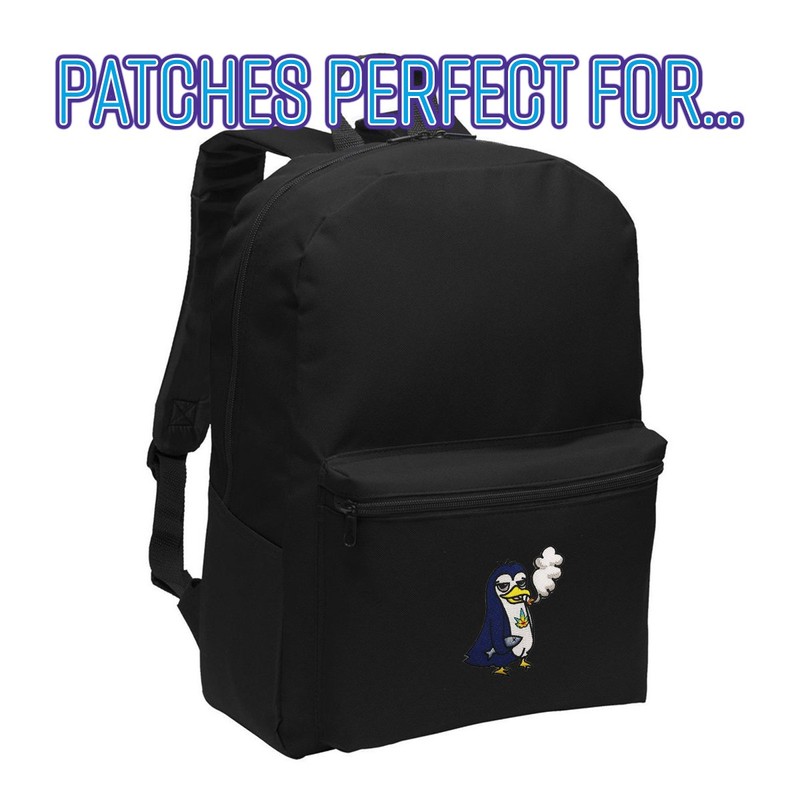 Pot Smoking Pals Smoking - Iron on Embroidered Patch Applique