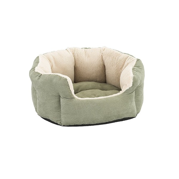SPOT Sleep Zone Reversible Cushion 18” Sage Pet Bed - Pet Bed for Cats and Small sized Dogs - Attractive, Durable, Comfortable, Washable , 18x16" (32961)
