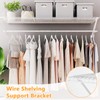 2 Packs Support Brackets for Wire Shelving,12 Inch Wire Shelf