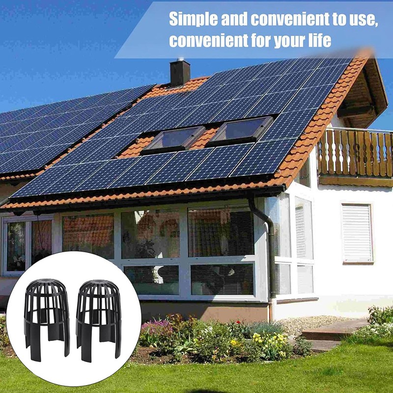 Plastic Rain Gutter Protector, Pack of 2, Downpipe, Leaf Gutter