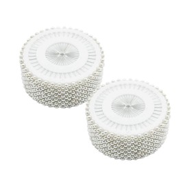 LC LICTOP White Round Pearl Head Dressmaking Pins Weddings Corsage Florists Sewing Pin(960Pcs)