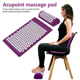 VitalPress Mat - Acupressure Yoga Mat - Color: purple
