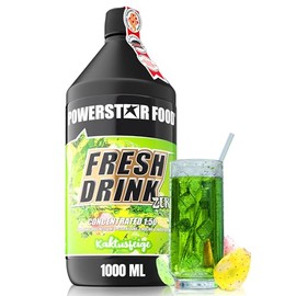 POWERSTAR FOOD Powerstar FRESH DRINK ZERO | Zuckerfrei | Fitness Getr?nke-Sirup mit L-Carnitin, Magnesium & Vitaminen | 1L Vital-Konzentrat mit Wasser zu 50L hypotonischem Sport-Drink mischen | Kaktus Feige