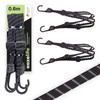 Set of 2 Luggage Lashing Straps, 60 cm, Adjustable, Reflective,