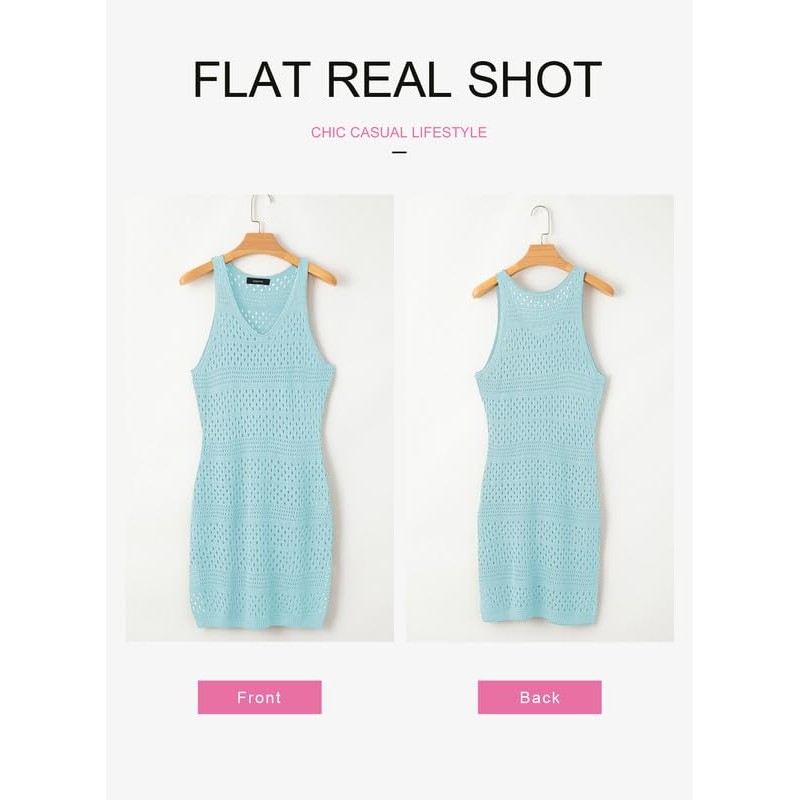 Dokotoo - Traje de baño para mujer, de punto hueco,