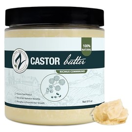 Castor Body Butter-Castor Oil-Raw Shea Butter-Moisturizing-Skin-Hair-Body