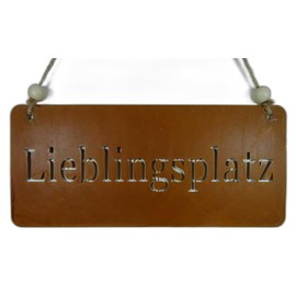 Metal Sign Rust Look Favourite Place 20 x 9 cm Metal Sign Decorative Trend GTT J031