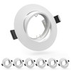 6 Pack Recessed Lighting Trims, MR16 GU10 GU5.3 Holders, 3