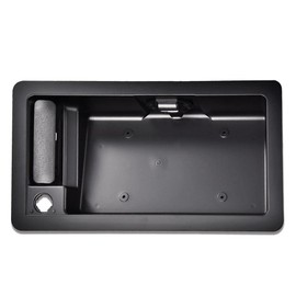 PIT66 Rear Cargo Door Handle & License Plate Tag Bracket Compatible with Ford Van E150 E250 E350 1992-2007
