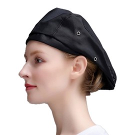Chef Hat, Chef Hat, Work Cap, Cooking Cap, Cotton, Plain, Sweat Absorbent, Breathable, Comfortable, Skin-friendly, Staff, Kitchen, Hotel, Restaurant, Western Food, Cafe, Kitchen, Home, Men's, Women's,