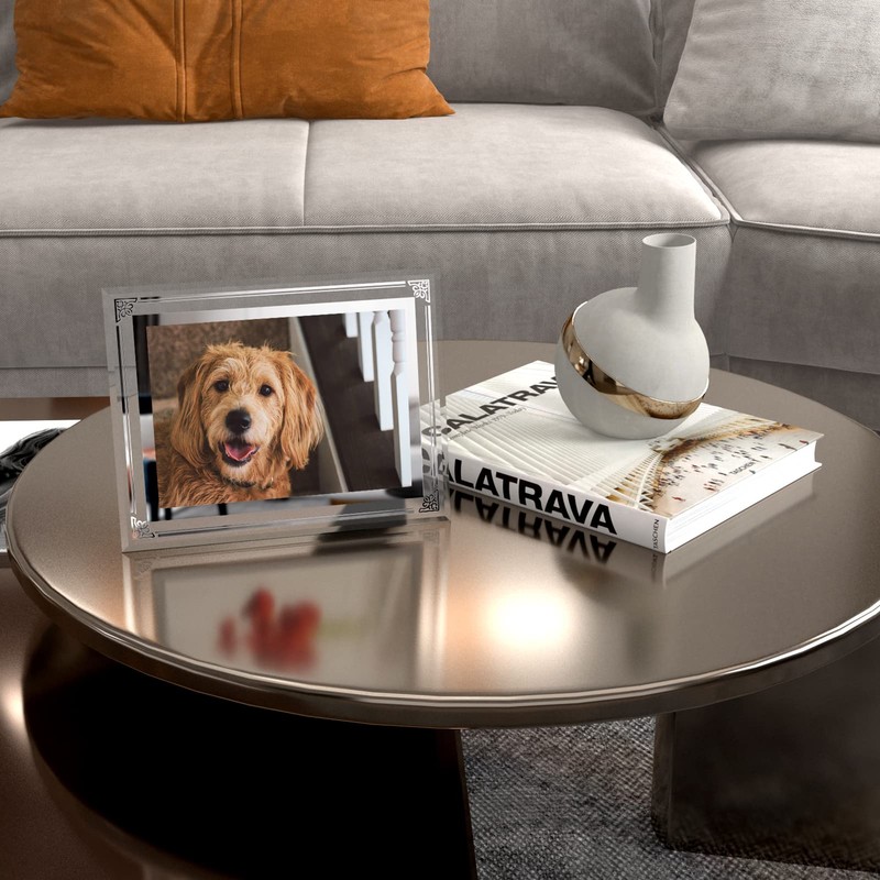 HORLIMER 2 Pack 5x7 Picture Frame, Glass Photo Frames 5