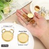 PATIKIL Stainless Ring Blank, 16mm 10 Pcs Adjustable Finger Ring