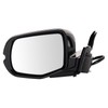 TRQ Driver Side Power Mirror Smooth Black Paint to Match