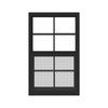 1 Pack Black Shed Window 14" x 21" Flush Mount