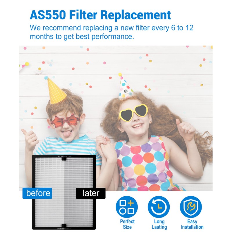 2 Pack F301H HEPA Filter Replacement Compatible with BluDri, Mounto