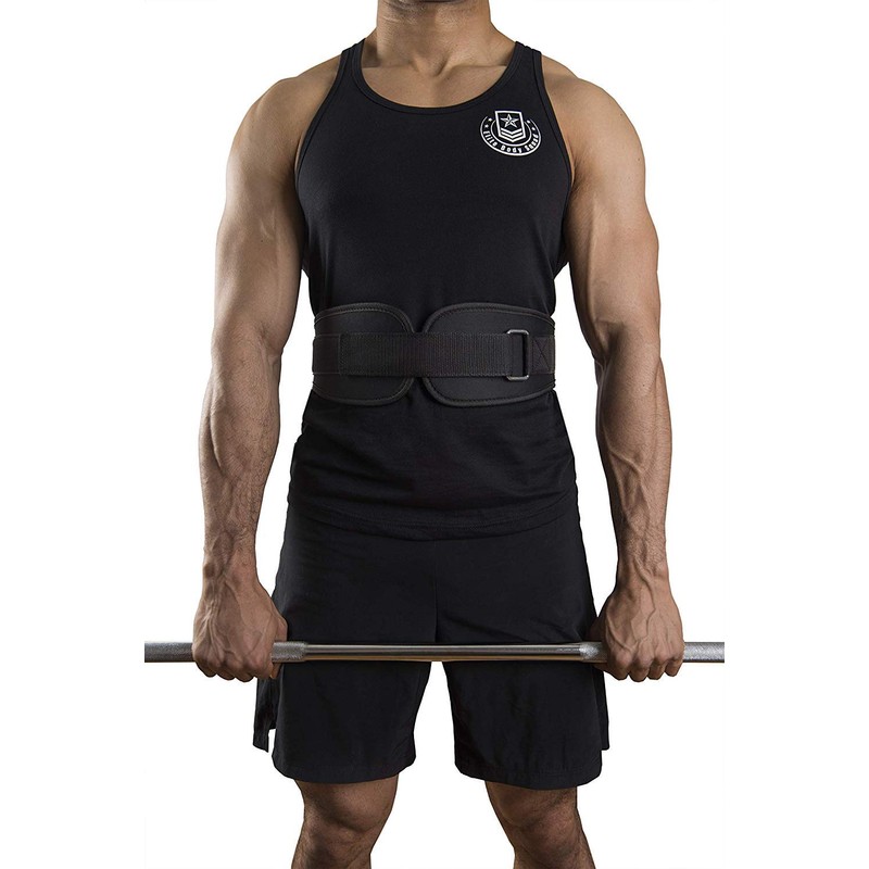 Kemket Gym Weight Lifting Neoprene Double Belt Back Lumber Support