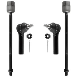 BOXI 4pcs Front Inner Outer Tie Rod Kit Fit for Ford Taurus 1986-1995 / for Lincoln Continental 1988-1994 / for Mercury Sable 1986-1995 | ES2513 EV127