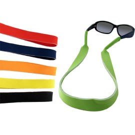 Calabria Floating Eyewear Retainer Sunglass Strap 15" Green 6 Pack Men Women Sport Sun Glasses Necklace Around Neck Non Slip