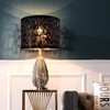GOSO Black Lamp Shades Set of 2, Drum Lamp Shades
