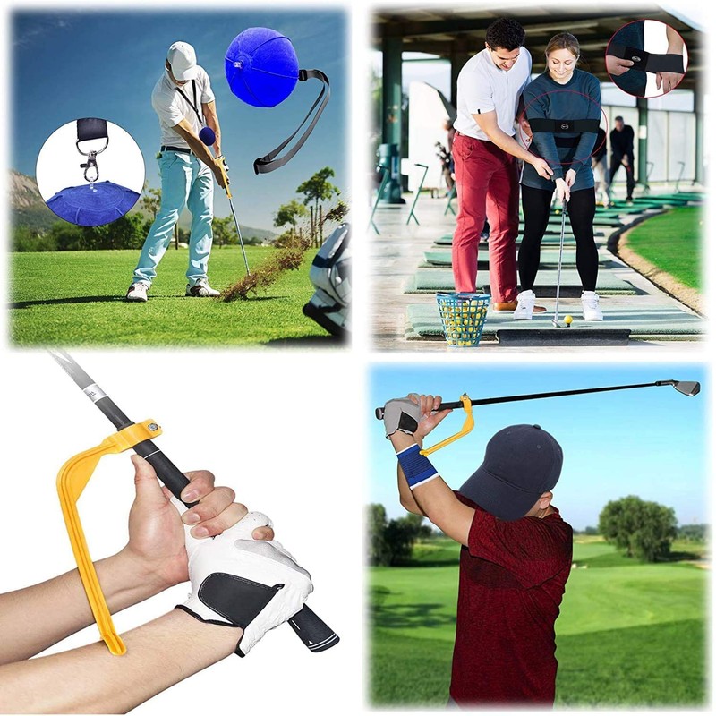Golf Swing Trainer Arm Band Posture Motion Corrector Correction Belt
