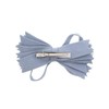 Teal & Denim Felt & Wool Strips Hair Bow Clip