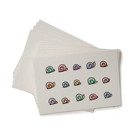 Sugartown Greetings Colorful Cute Snail Cards - 24 Snail Note Cards with Envelopes - Thank You Cards for Baby Shower, Summer, Kids Birthday