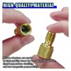 DUSCOKE R134A Refrigerant Tank Adapter, 1/4" SAE Male Flare to