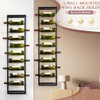 AQAREA Wall Mounted Wine Rack: Metal Hanging 10 Bottle Wine