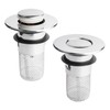 Pack of 2 Stainless Steel Floor Drain Strainer, Stainless Steel