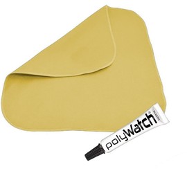 1 PolyWatch Plastic Watch Crystal Scratch Remover Polish with Microfiber Cloth