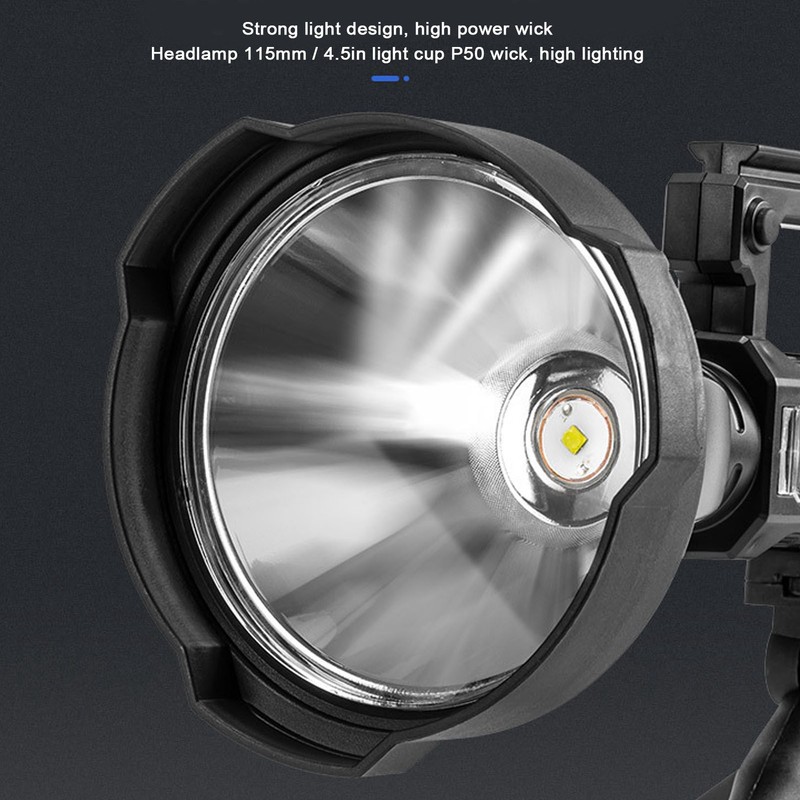 P50 LED Searchlight Smart Power Display Super Bright Handheld Spotlights