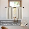XTMYI 36 Inch Length Cafe Curtains 30 Wide Rod Pocket