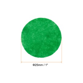HARFINGTON 200pcs Round Felt Circles, 25mm 1" Pre Cut Felt Craft Pads Non-Woven Mini Felt Fabric Circles for DIY Sewing Handcraft Cut Projects Craft Finishing, Green