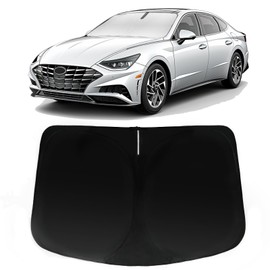 PAIMOHO Windshield Sun Shade for Hyundai Sonata 2020-2024, Car Front Window Sunshade with 240T Sun Visor Protector Blocks UV Rays Heat Sun Shield Accessories
