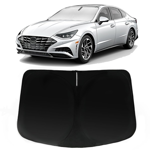 PAIMOHO Windshield Sun Shade for Hyundai Sonata 2020-2024, Car Front