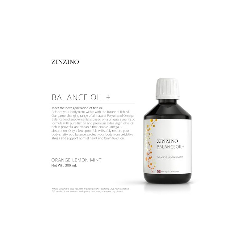 ZINZINO- “Balance Oil+ Naranja Limón Menta 300ML