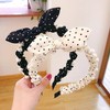 CHUANGZHIJIA Bow Headbands for Women Girls, Pearl, Polka Dot, Rabbit