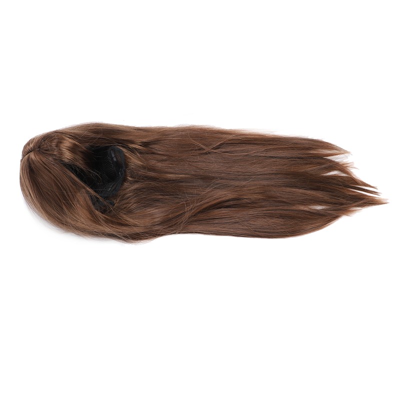 Light Brown Straight Wigs High Temperature Fiber Women Light Brown