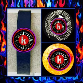 THE KILLERS  ROCK BAND ACCESSORIES SET BRACELET NECKLACE PIN