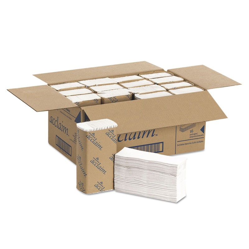 Folded Paper Towel 9-1/4 x 9-1/2 White 250/Pack 16/Carton