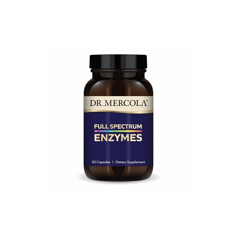 Mercola Suplemento Dietético Enzimas Espectro Completo Porciones Cápsulas
