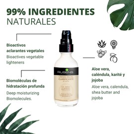 Rusens - Crema Facial Clarificante 99% Natural, Disminuye Manchas Superficiales y Profundas