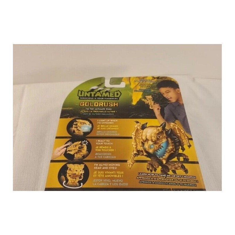 WowWee Fingerlings Untamed LIMITED EDITION Gold Rush Dragon w/ Lights
