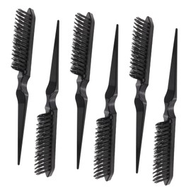 Baluue 6pcs Professional Hair Brush Slick Back Styling Comb Set for Men Detangle Comb Pack Hair Straightening Grooming Tool