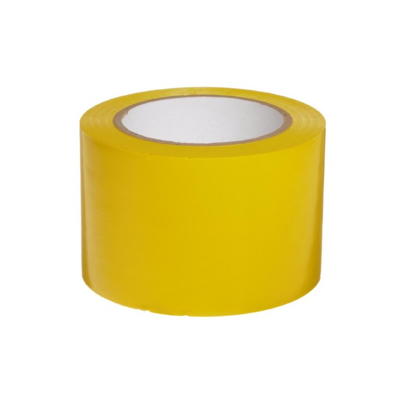 Brady 108' Length, 3" Width, B-725 Vinyl Tape, Yellow Color