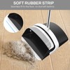 EZKEY Broom and Dustpan Set for Home, 51-in Long Adjustable
