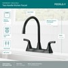 Peerless Parkwood Black Kitchen Faucet, 2-Handle, Matte Black, 360 Swivel,