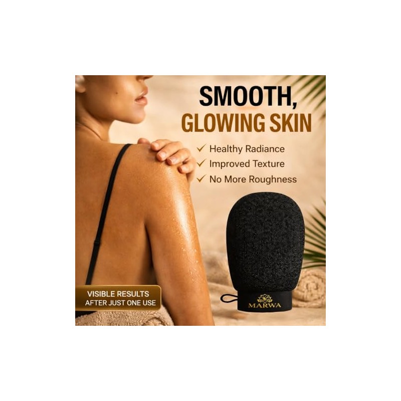 Guante Exfoliante Kessa Marroquí Manopla Corporal Profunda Hammam Elimina Piel