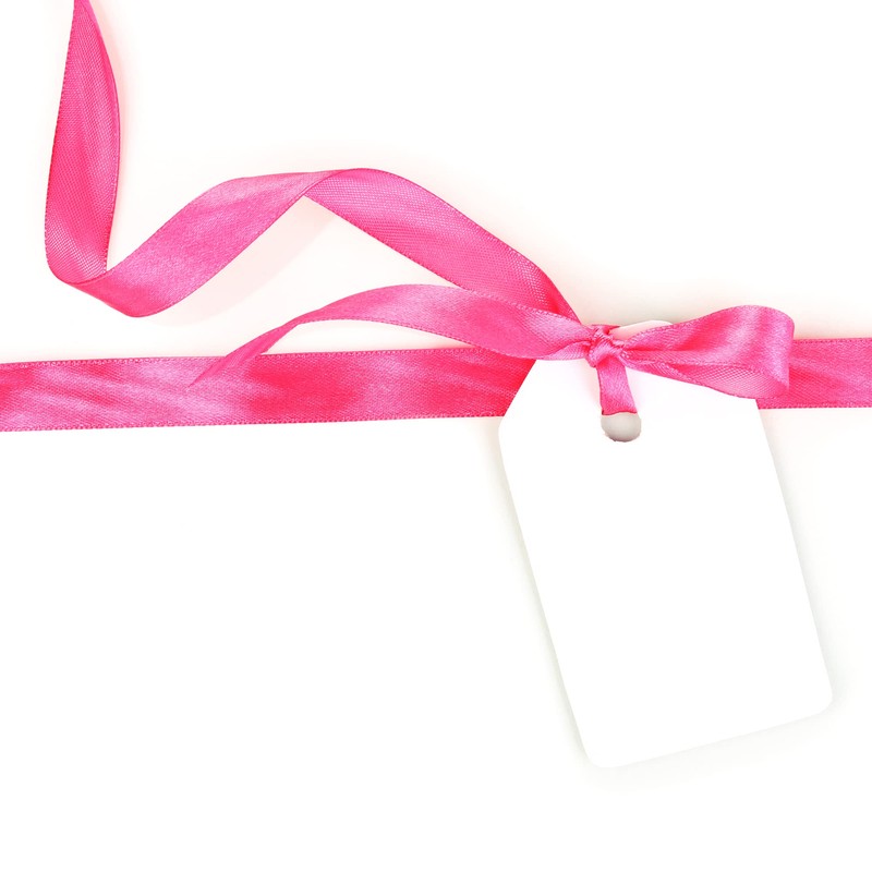 LIUYAXI Double Faced Hot Pink Satin Ribbon, 2" X Continuous