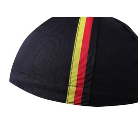 Bikingbros German/Belgian Flag Cycling Cap - Cotton Cycling Hat-Under Helmet - Cycling Helmet Liner Breathable&Sweat Uptake One Size